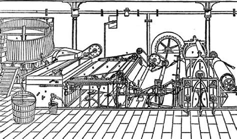 The traditional Fourdrinier paper-making machine of the type built by... | Download Scientific ...