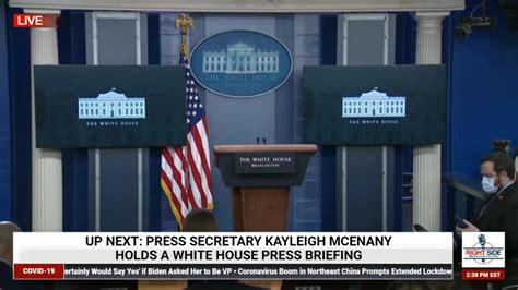 Right Side Broadcasting - White House Press Secretary Kayleigh McEnany holds a news briefing