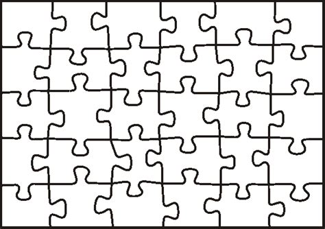 30 piece puzzle template - Google Search | Activités pour la rentrée, Rentrée scolaire, Projets cp