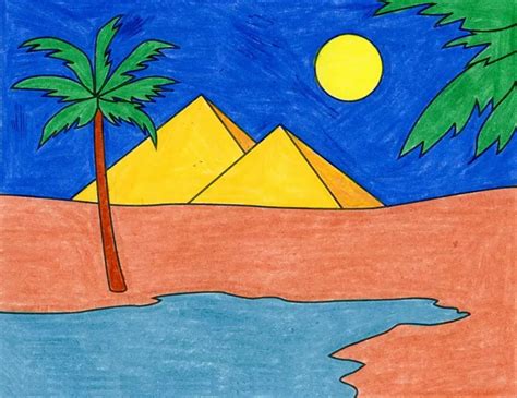 How to Draw the Pyramids · Art Projects for Kids | Kids art projects, Egypt art, Easy art projects