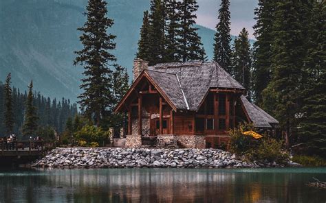 Lake Cabin Forest Wallpapers - Wallpaper Cave