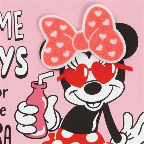 Disney Minnie Mouse Valentine's Day Card With Removable Barrette ...