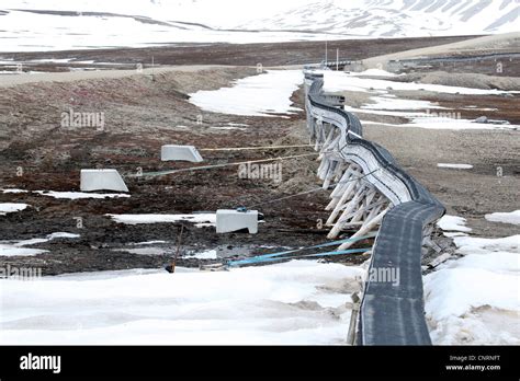 thawing permafrost soil, Norway, Svalbard, Ny Alesund Stock Photo - Alamy