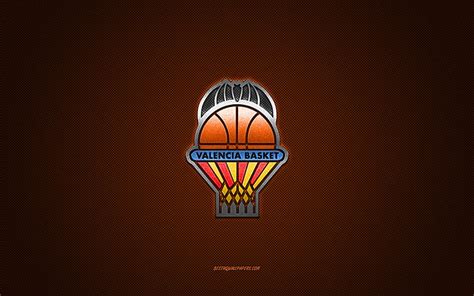 Valencia Basket, Spanish basketball club, white logo, orange carbon ...