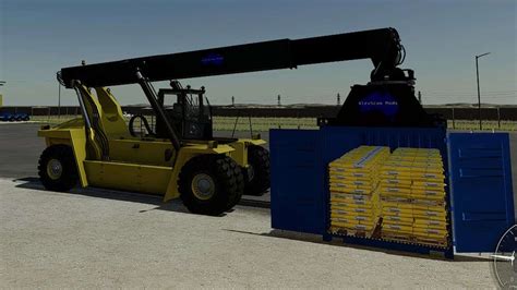 Container Reach Stacker v1.0 FS22 Mod | Farming Simulator 22 Mod