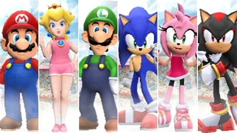 Mario & Sonic at the London 2012 Olympic Games - All Characters - YouTube