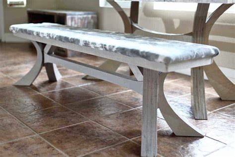 How to Build a DIY Dining Table Bench with Curved Legs - TheDIYPlan