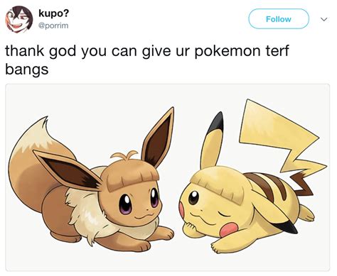 TERF bangs | Pikachu and Eevee Haircuts | Know Your Meme