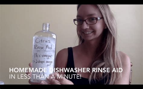 DIY Dishwasher Rinse Aid in under a minute! (Video) - Odds & Evans