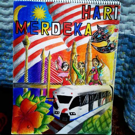 Merdeka Drawing Poster / Illustration Of Malaysia Independence Day Or Merdeka Day Posters For ...