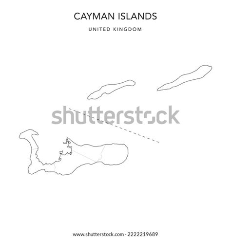 Administrative Map Cayman Islands Districts 2022 Stock Vector (Royalty Free) 2222219689 ...