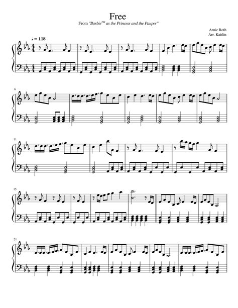 Free - Barbie Sheet music for Piano (Solo) | Musescore.com