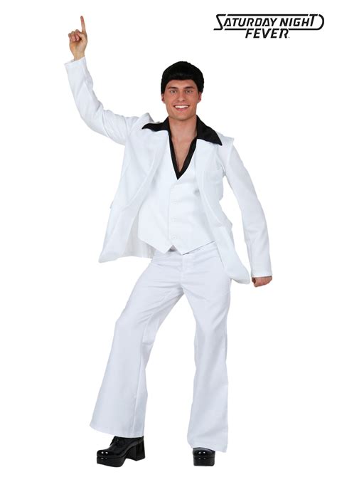 Men's Plus Size Deluxe Saturday Night Fever Costume | Exclusive