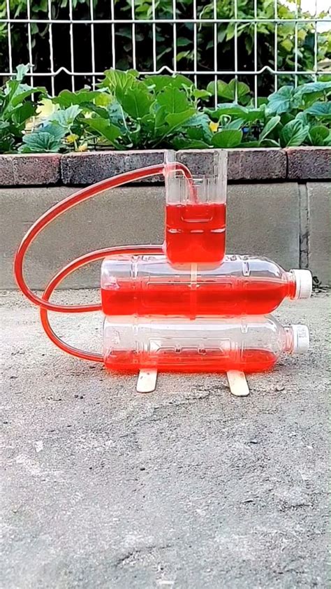 Heron's fountain | Science experiment for kids [Video] | Diy science ...