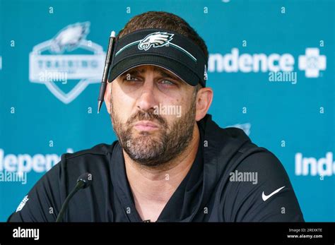 Philadelphia Eagles head coach Nick Sirianni takes questions from the ...