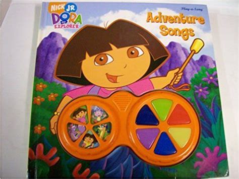 the dora adventure song book is on display