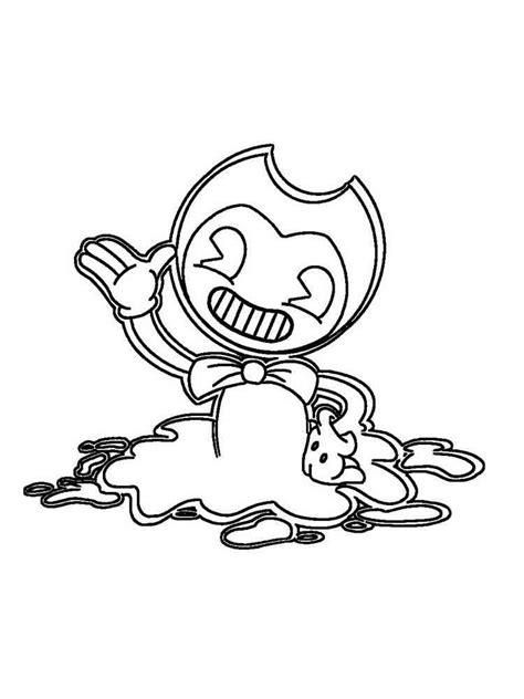 Cute Bendy Coloring Pages