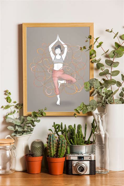 Yoga Wall Art // Downloadable Print Yoga Room Decor - Etsy