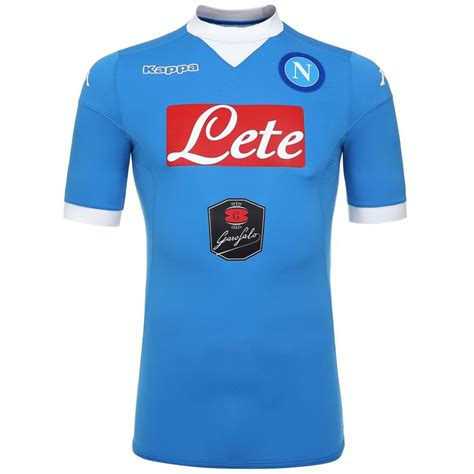 SSC Napoli (Italy) - 2015/2016 Kappa Home Shirt | Shirts, Jersey ...