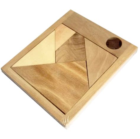 Black Square Puzzle, Wooden Square Puzzle, Tangram Puzzle, Wood Toy ...