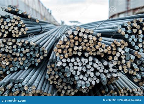 Steel bars stock image. Image of pole, tool, steel, architecture - 77834231