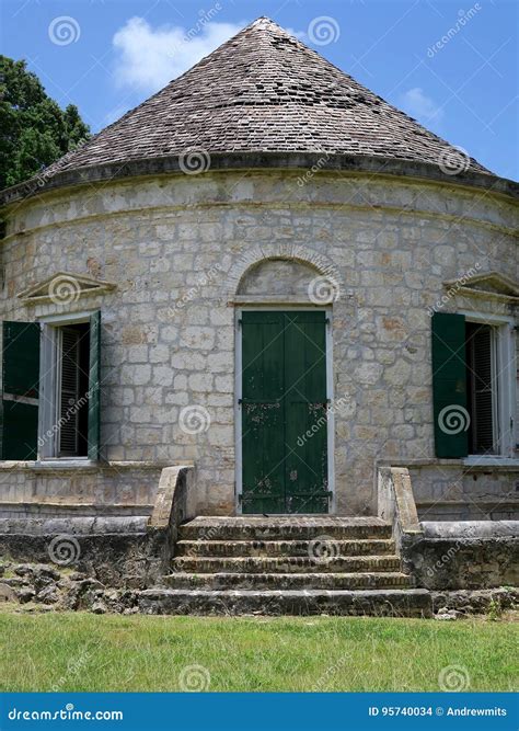 Rustic Building with Conical Roof Stock Photo - Image of architecture ...