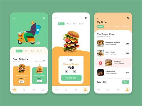 Food Delivery App Ui by Maruf Ahmed on Dribbble