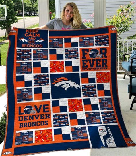 Denver Broncos Quilt Blanket 02 - Featured Quilts