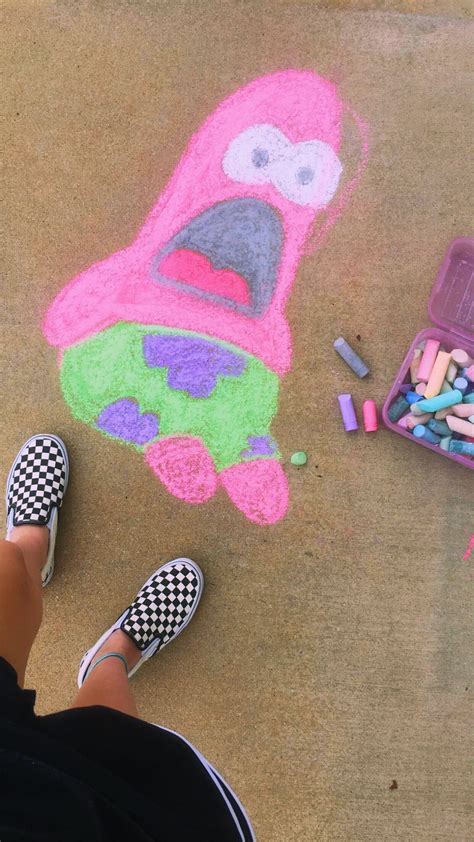 VSCO - krystaleigh #summer #art #beach #spongebob #patrick | Sidewalk ...