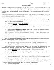 Film Study Worksheet - Analyzing Movie Elements | Course Hero