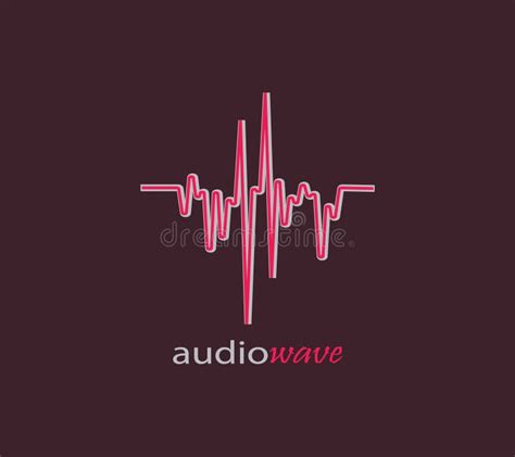 Audio wave logo. stock vector. Illustration of musical - 254877768