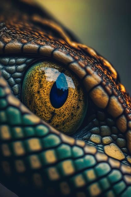 Premium Photo | Detailed macro photo of anaconda eye