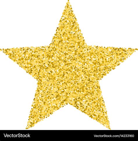 Glitter golden star Royalty Free Vector Image - VectorStock