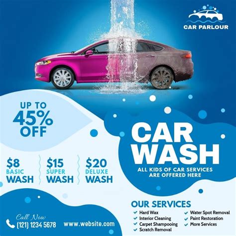 Car Wash Advert | Car advertising design, Car wash, Car wash posters