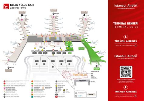 Turkish Istanbul Airport Map