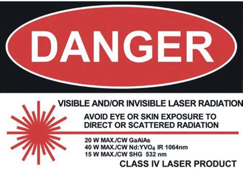 Laser safety sign to be displayed when performing surgery | Download ...