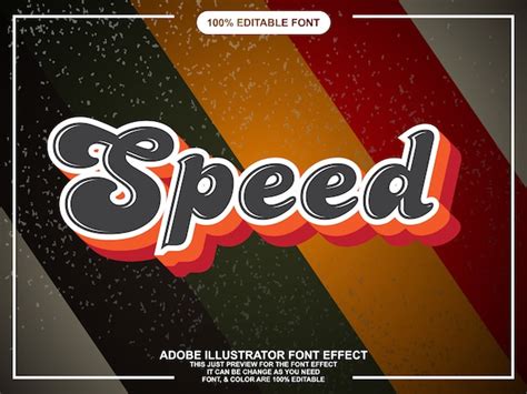 Premium Vector | Retro script text style font effect