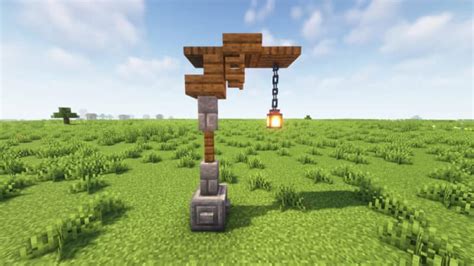 How To Build A Light Post In Minecraft