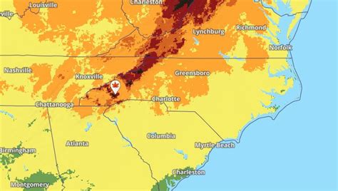 Fall leaves in North Carolina still changing colors as fall foliage in ...