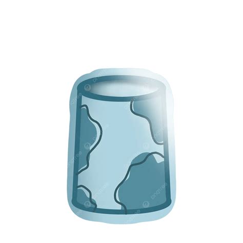 Cute Light Blue Glass With Aesthetic Shapes, Cup, Aesthetic, Blue PNG Transparent Clipart Image ...
