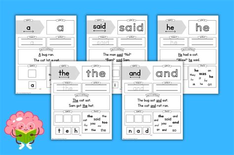 Free Sight Word Worksheets For Reading