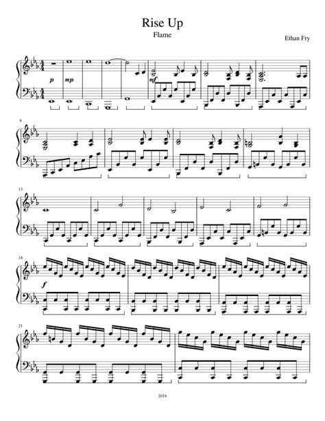 Rise Up Sheet music for Piano | Download free in PDF or MIDI ...