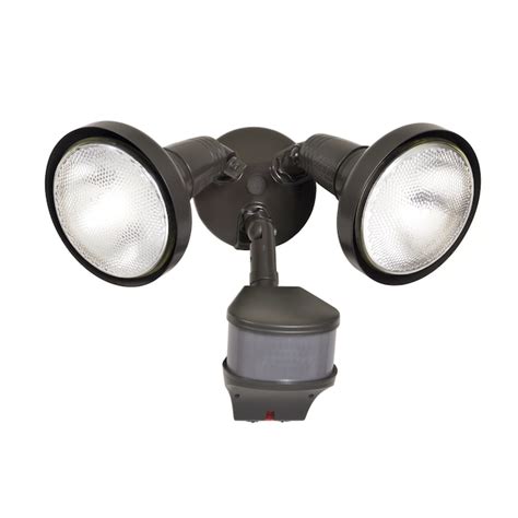 All-Pro 270-Degree Bronze Hardwired Halogen Motion-Activated Flood ...