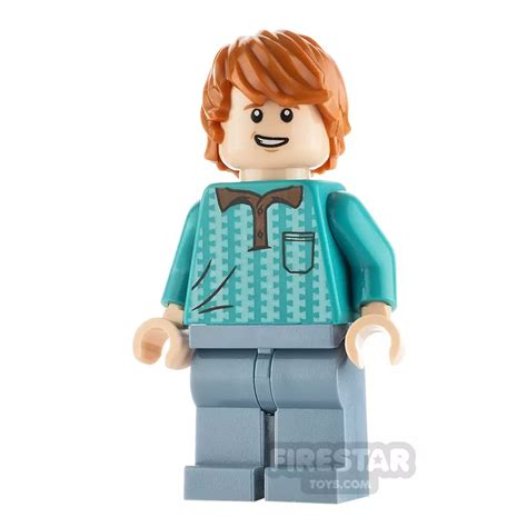 LEGO Harry Potter Minifigure Ron Weasley Turquoise Shirt