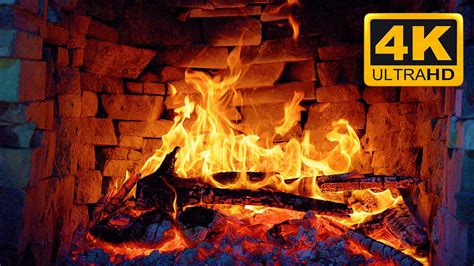 🔥 COZY FIREPLACE 3 HOURS (4K ULTRA HD) 🔥 Relaxing Fire Burning Video ...