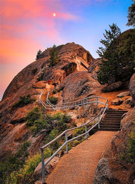 Sequoia and King Canyon National Park. This is the climb to the top of ...