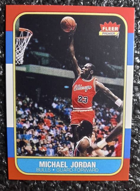 1986 Michael Jordan Fleer Rookie Card. Reprint Mint | Etsy