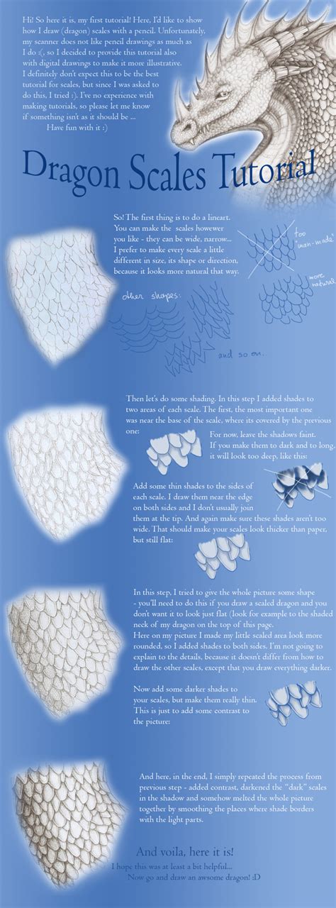 Dragon Scales Tutorial by Nachiii on deviantART | Técnicas de desenho, Conselhos para desenho ...