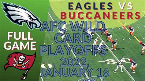 🏈Philadelphia Eagles vs Tampa Bay Buccaneers AFC WILD CARD PLAYOFFS NFL ...