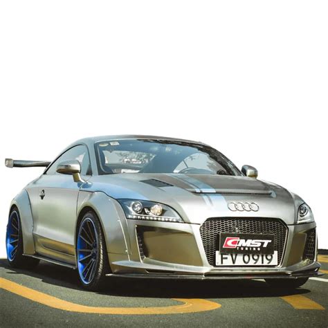 Wide Body Kit For Audi Tt Cmst Style Front Bumper Wide Flare Carbon ...